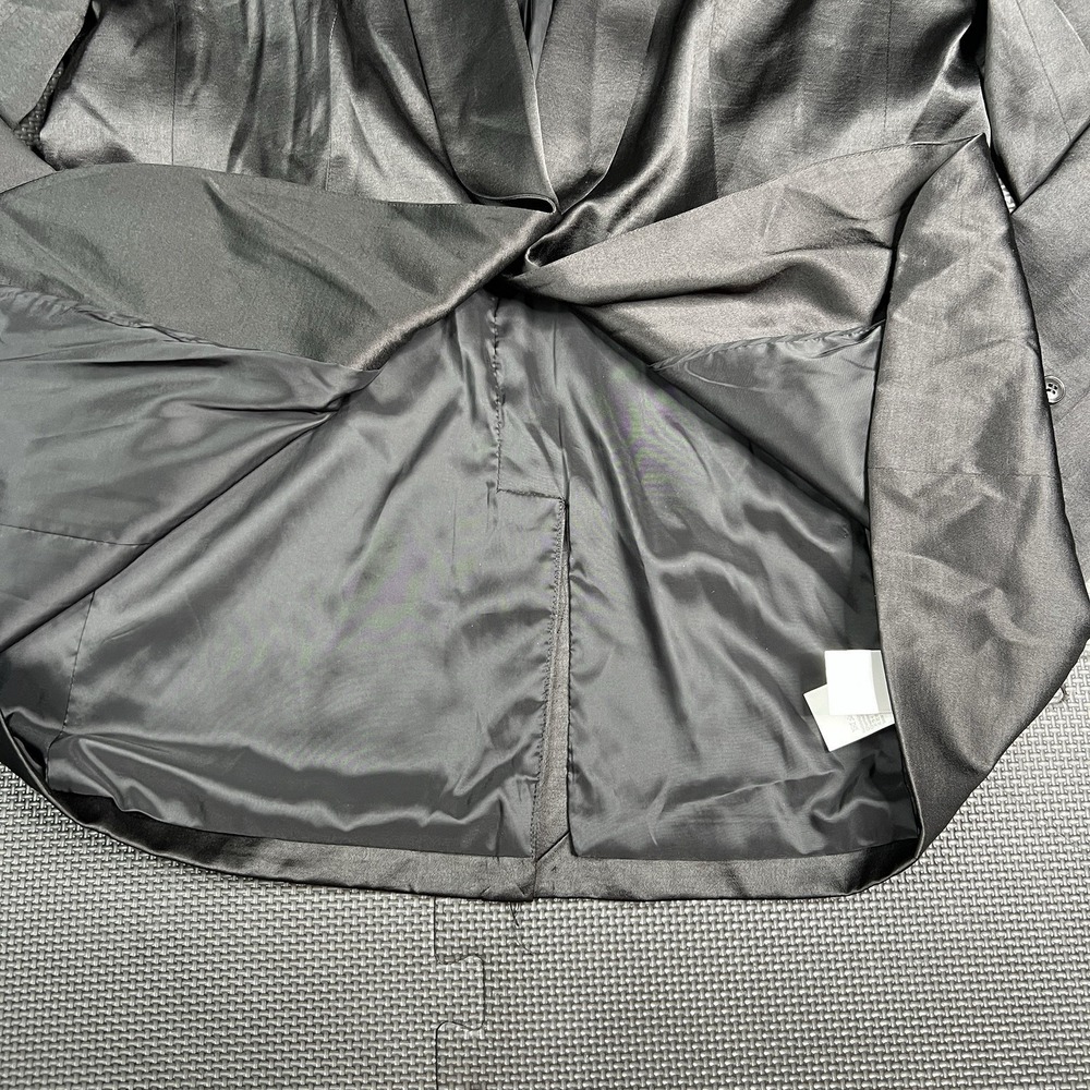 Madewell Women's Blazer Black Jacket Size 10 One Button Tailored Style NN822 - Picture 6 of 15